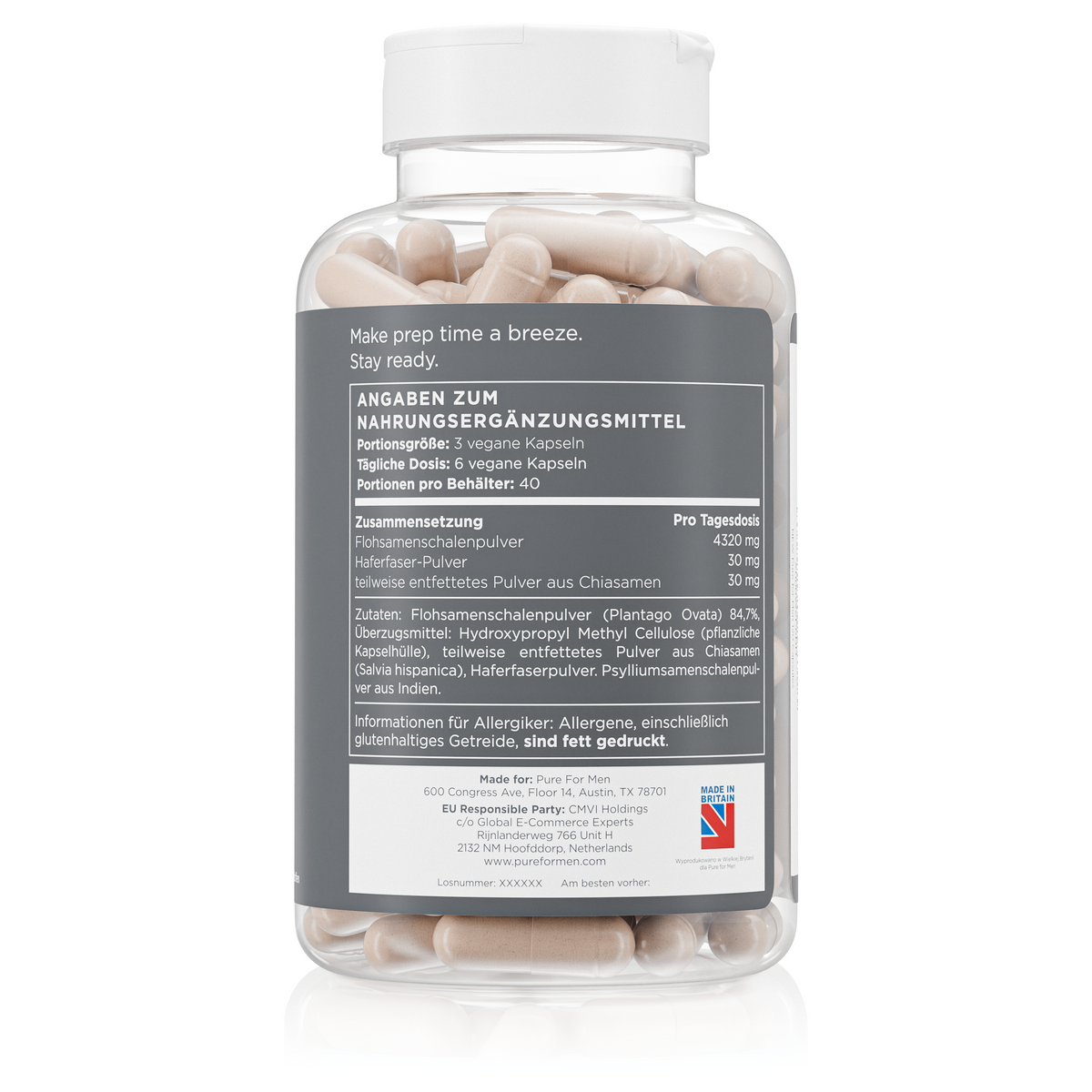 Stay Ready Fibre Capsules - EU